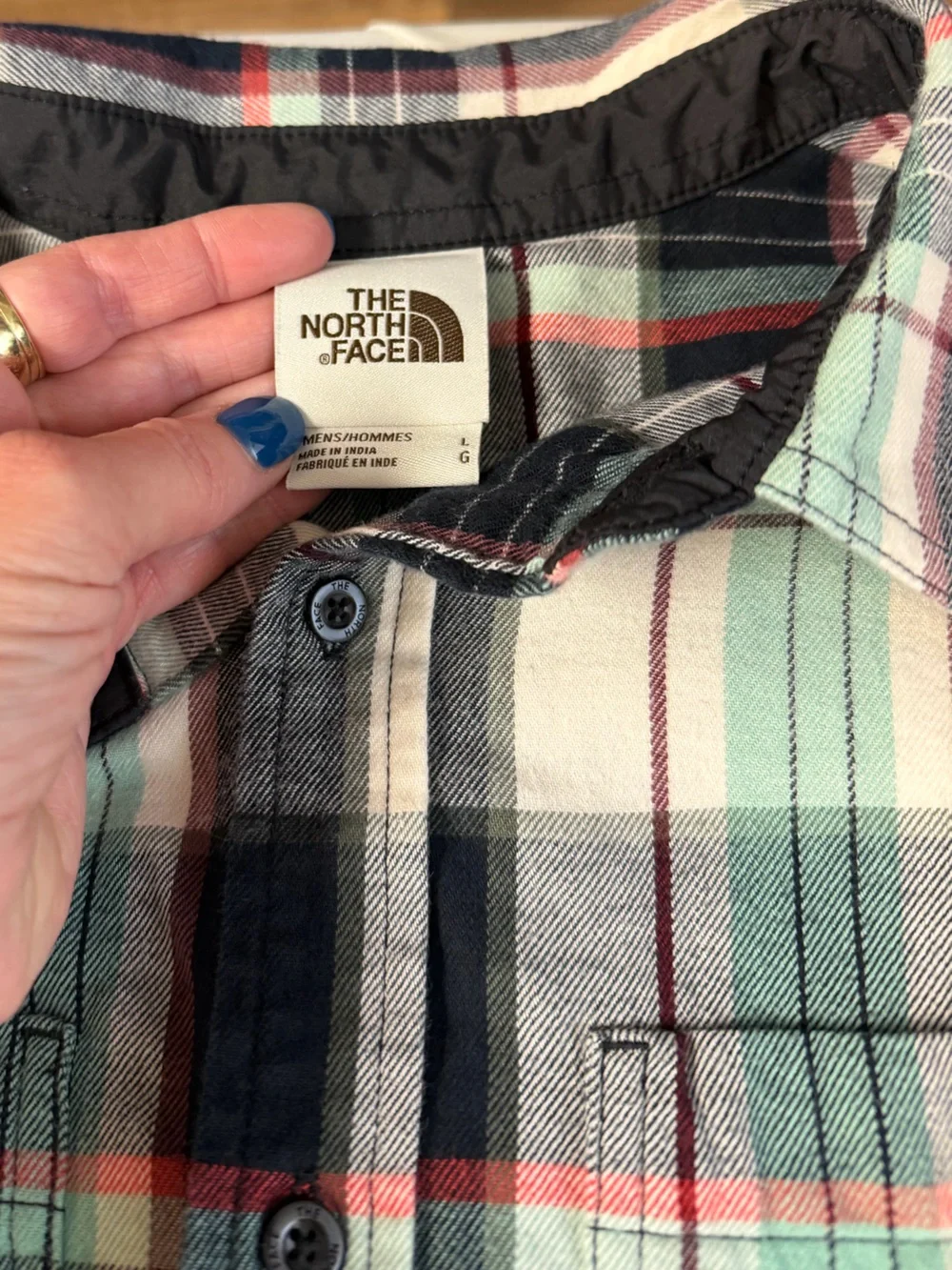 The North Face easily across
